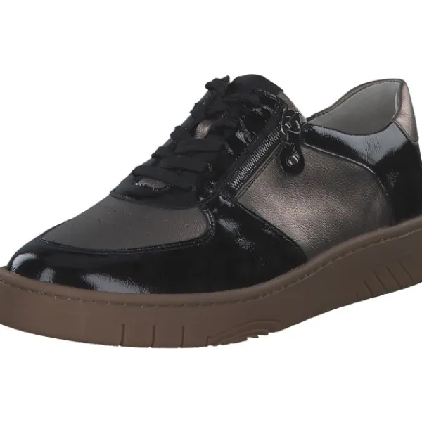 Damen Waldläufer Klassische- & Business Schuhe<754004-203/370 Yuna H, Schnürschuhe, Damen, schwarz bronze