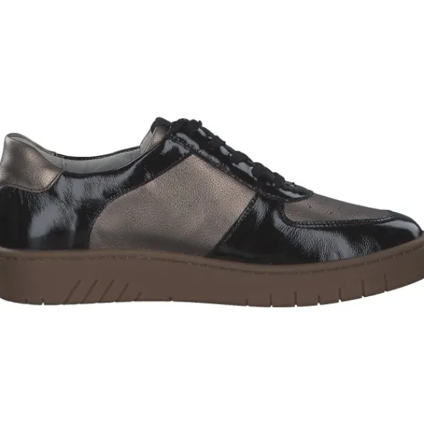 Damen Waldläufer Klassische- & Business Schuhe<754004-203/370 Yuna H, Schnürschuhe, Damen, schwarz bronze