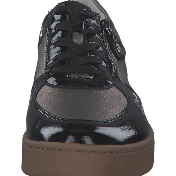 Damen Waldläufer Klassische- & Business Schuhe<754004-203/370 Yuna H, Schnürschuhe, Damen, schwarz bronze