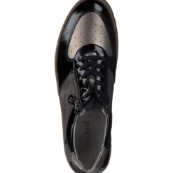 Damen Waldläufer Klassische- & Business Schuhe<754004-203/370 Yuna H, Schnürschuhe, Damen, schwarz bronze