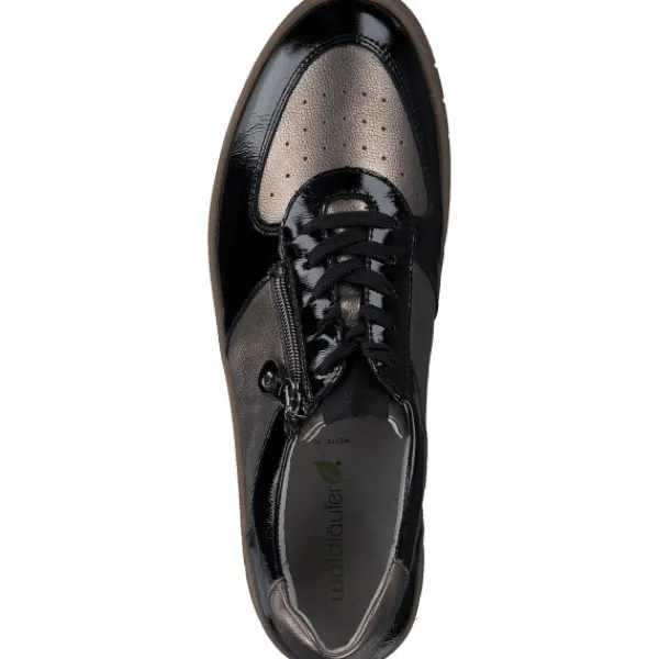 Damen Waldläufer Klassische- & Business Schuhe<754004-203/370 Yuna H, Schnürschuhe, Damen, schwarz bronze